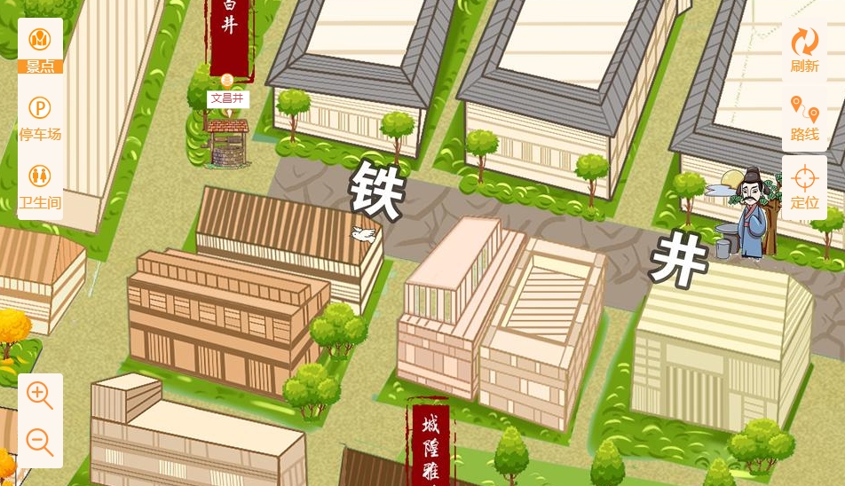 西塞山智慧景区：手绘地图与语音导览的完美融合